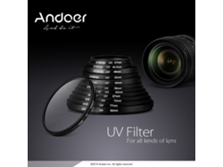 Filtro Uv 49mm Andoer Protector De Lente Ultra Violeta Para Cámara Dslr Canon Nikon