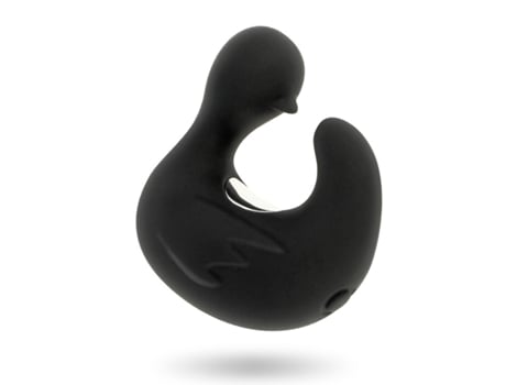 Estimulador BLACK&SILVER Dedal Estimulador De Silicona Recargable Ducky (Negro)