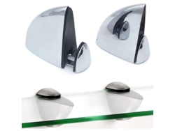 Soporte De Pared Metálico Ajustable Para Estantes De Madera/vidrio 2xup 3-20 Mm