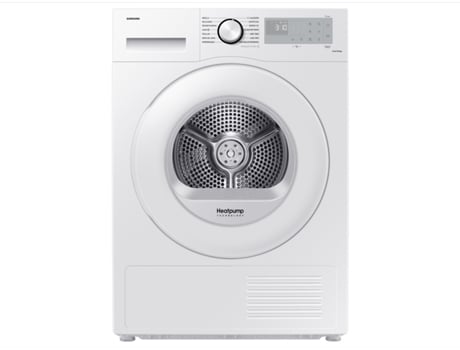 Secadora SAMSUNG DV80CGC0B0THEC (8 kg - Bomba de Calor - Blanco)