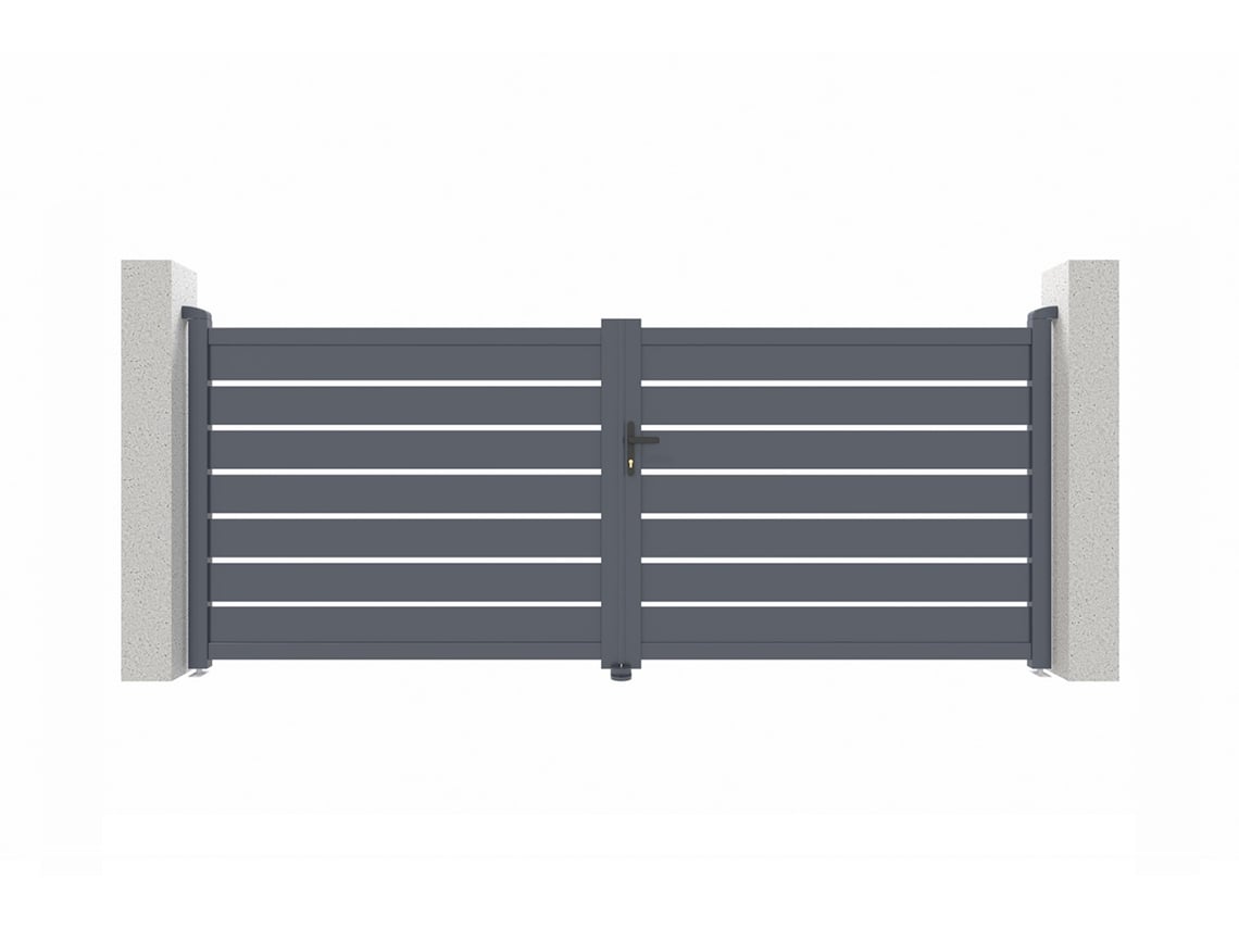 Puerta batiente de aluminio 3,5m VOGEL H.140cm