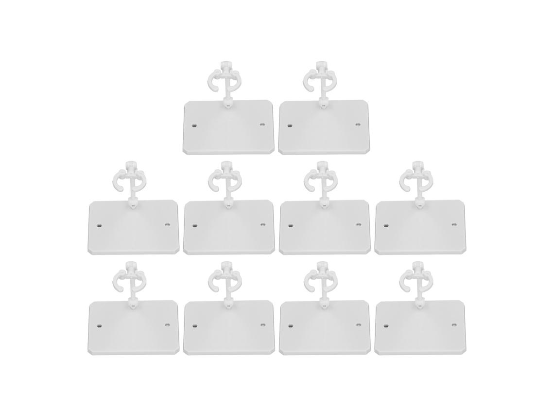 Base Para Figuras De Acción, 10 Unidades, Soporte De Exhibición Estable Para Muñecas De 6 Pulgadas, Color Blanco.