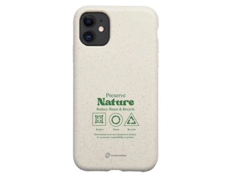 Funda Móvil Oficial Compostable Base para iPhone 11 PHONECASES3D Blanco
