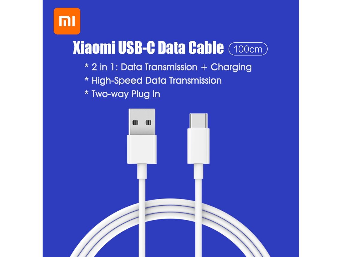 Cable Usb-c Xiaomi De 100 Cm Para Carga Y Datos - Compatible Con Xiaomi, Redmi, Huawei, Samsung