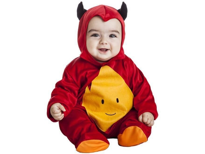 Disfraz de Bebé DISFRAZZES Demonio Sonriente (Talla: 6 a 12 meses)