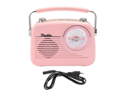 Alto-falante Bluetooth Portátil Mini Usb Fm Am Sw Conexão Confiável Versátil Rosa Plugue Eu 220v
