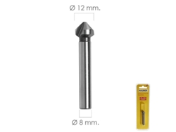 Fresa Vaciadora HSS Ø 12 mm Para Taladro / Fresadora MAURER