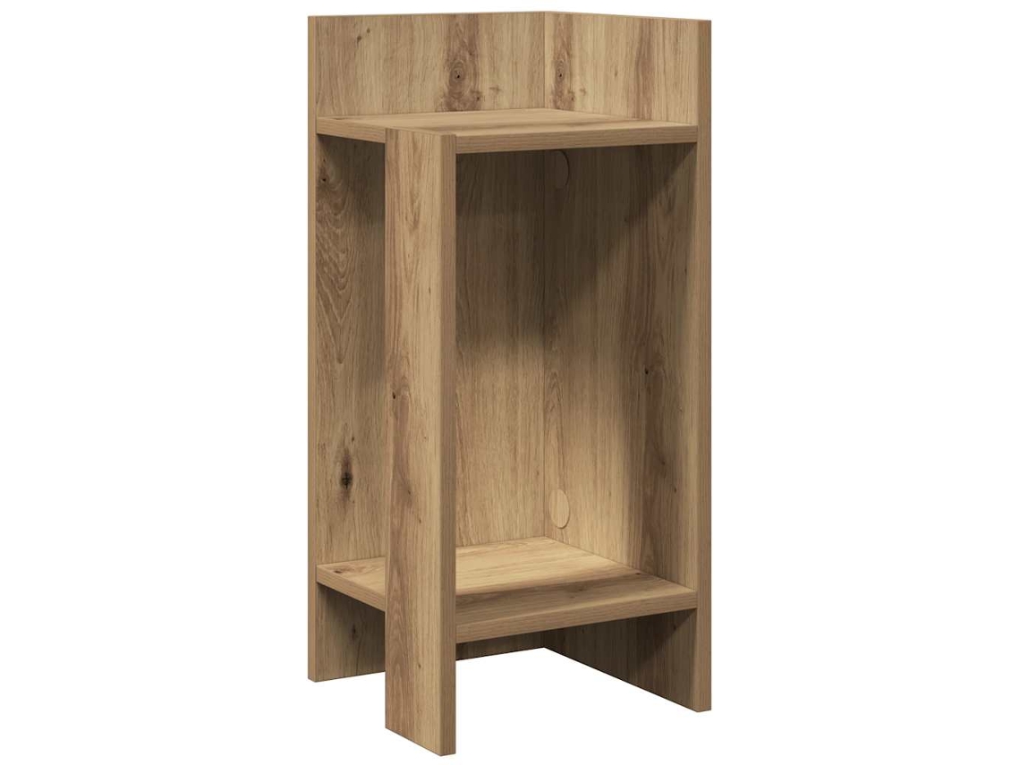 Maison Exclusive - Mesa Auxiliar Con Estante Roble Artisan 25,5x27x60 Cm