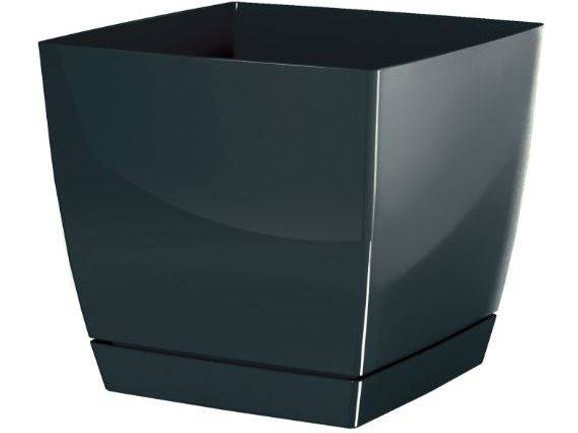 Maceta PROSPERPLAST Coubi Square P (Negro - 10 x 10 x 9.2 cm)