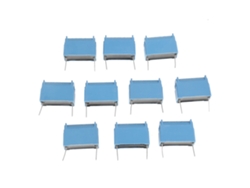 Veloriskku-10 Peças De Capacitor Radial Para Cozinha De Indução 0.33uf 630v Ac 1200v Dc