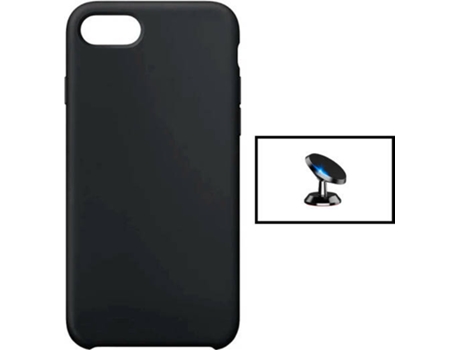 Kit Carcasa + Soporte Magnético iPhone SE 2022 G4M Negro