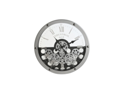 Reloj de pared de metal y cristal con engranajes, 52x8,5x52cm ALEXANDRA HOUSE LIVING