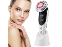 Dispositivo De Belleza Facial 7 En 1 Con Radiofrecuencia, Electroestimulación Muscular Y Luz Led Para Lifting Y Antienvejecimiento - Blanco