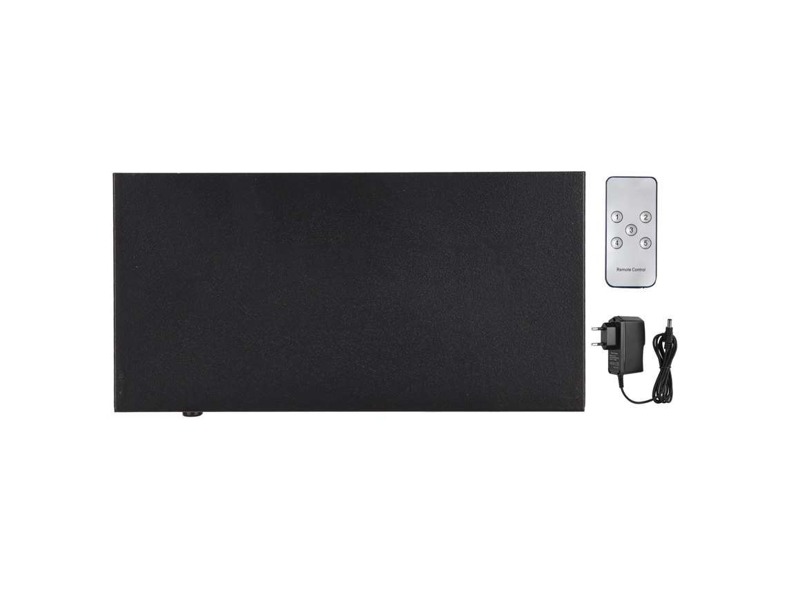Conmutador Hdmi 5 En 1 Con Mando A Distancia. Compatible Con 4kx2k 3d Y 5 Entradas Para Tv, Ps4, Xbox Y Portátiles.