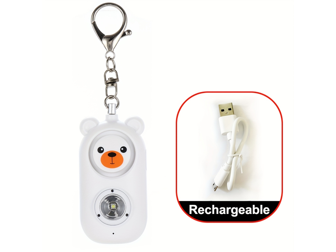 Usb - Una Alarma Personal Equipada Con Una Potente Sirena De 130 Db, Funciones De Seguridad, Linterna Led Y Puerto De Carga Usb Para Emergen