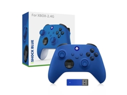 Mando inalámbrico 2.4G para Xbox One Series X/S con receptor USB, joystick compatible con PC con Windows, color azul. Aeuzwr