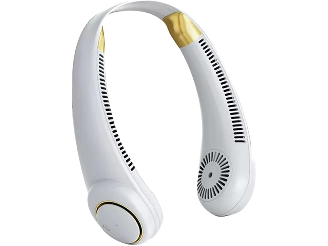 Ventilador De Cuello Portátil Ventilador Personal A Batería Recargable Diseño Casco Sin Aspas Alimentado Por