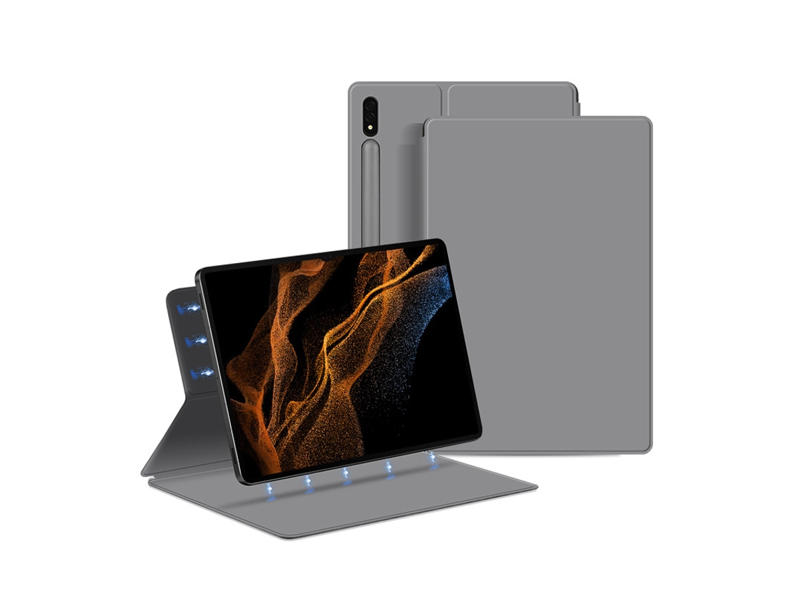 YUYSAN Funda protectora magnética de placa plana para Samsung Tab S9 de 11 pulgadas/x710, color gris