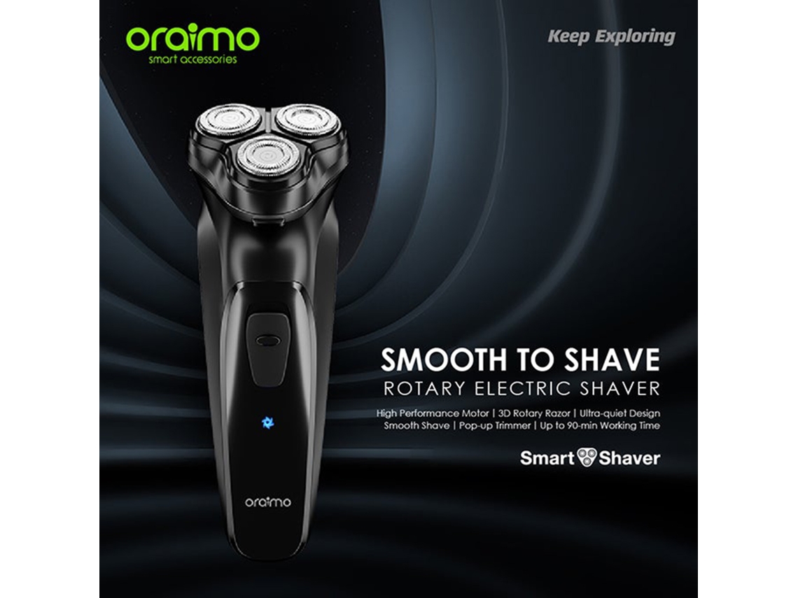 Oraimo Opc-rs10 Smartshaver Afeitadora Eléctrica Rotativa Con Recortador Desplegable