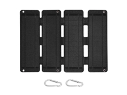 Cargador Solar Plegable De 14 W Con 2 Puertos Usb, Alta Tasa De Conversión Del 20,5 %, Ipx6 Para Uso En Exteriores, Negro.