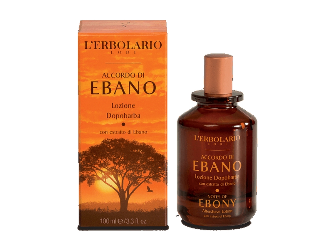 L'Erbolario Ebano Locion Aftershave Acuerdo 100 Ml Cítricos Aroma Maderas