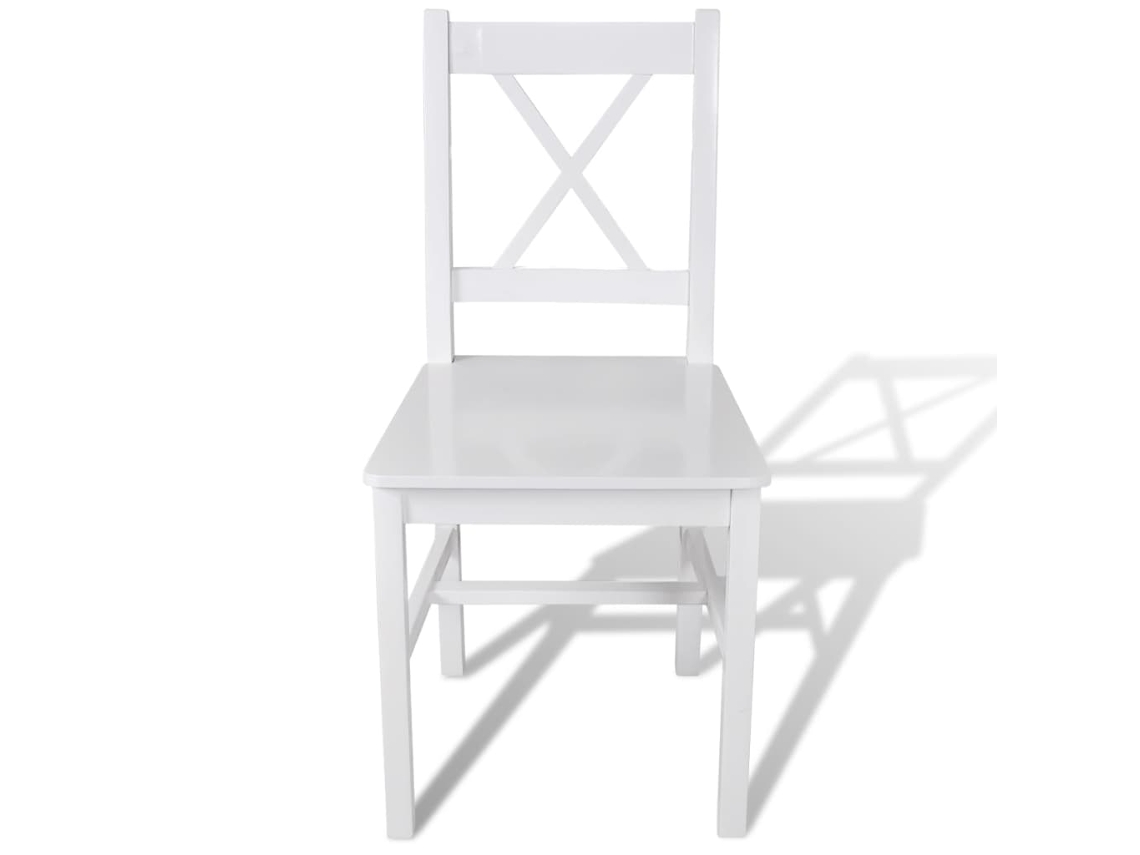 Maison Exclusive - Sillas De Comedor 6 Unidades Madera De Pino Blanco