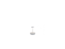 Lámpara de mesa LED Zafferano Swap Mini Pro, recargable y regulable, blanca, 2200-2700-3000 K, 2 W, aluminio, IP65