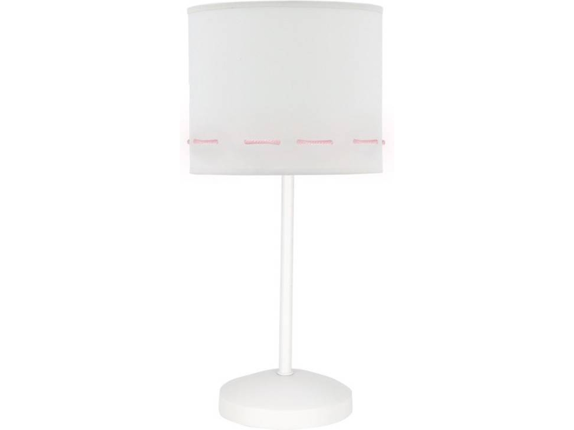 Lámpara de Mesa FABRILAMP Trazos (Rosa - E14 - Máx. 40W - Tela)