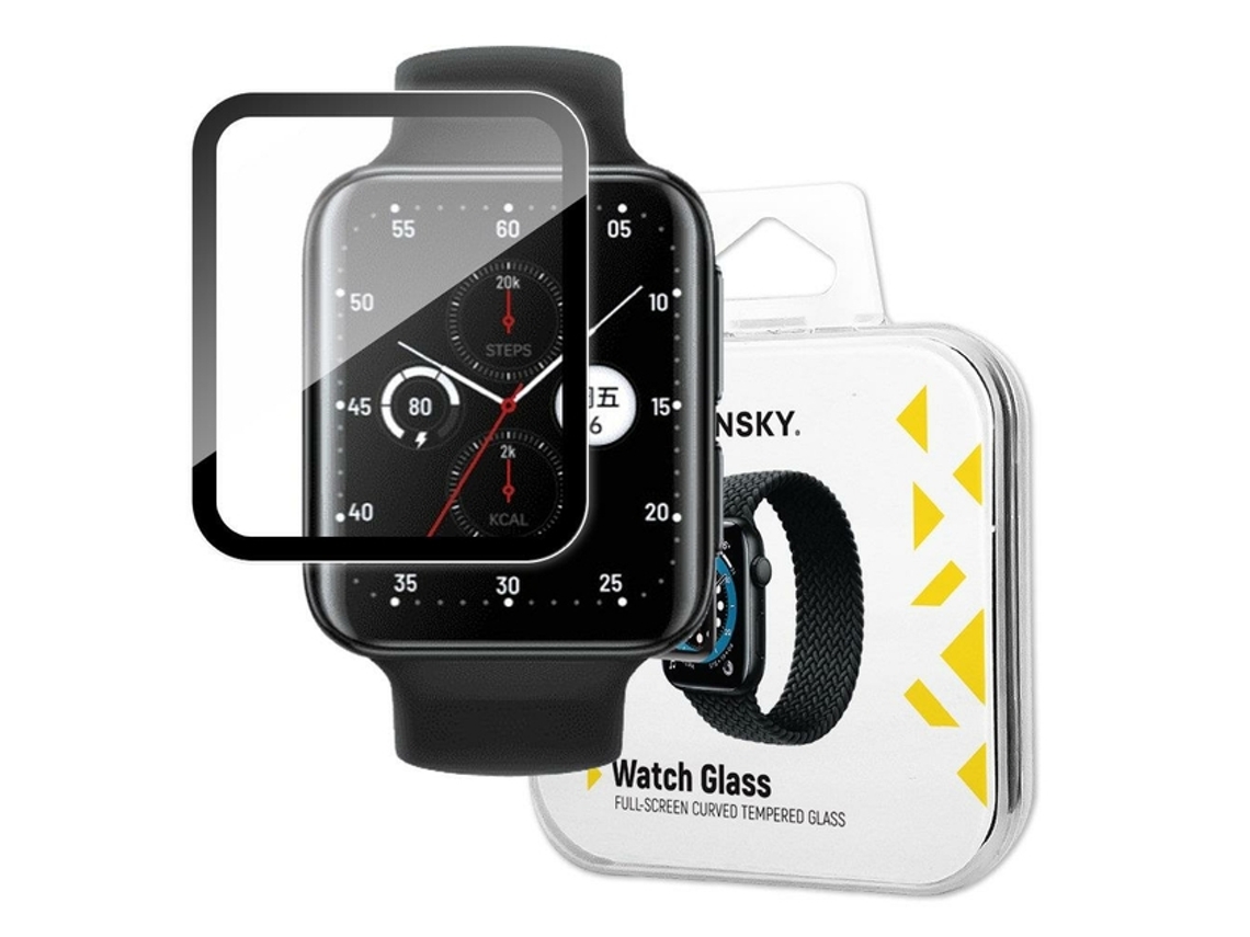 Vidrio de reloj híbrido para Oppo Watch 2 42 mm - negro WOZINSKY