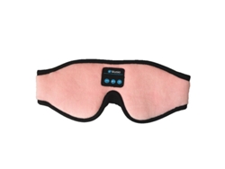 Antifaz para dormir Bluetooth 3D rosa de JIAPEI con micrófono y altavoz estéreo.