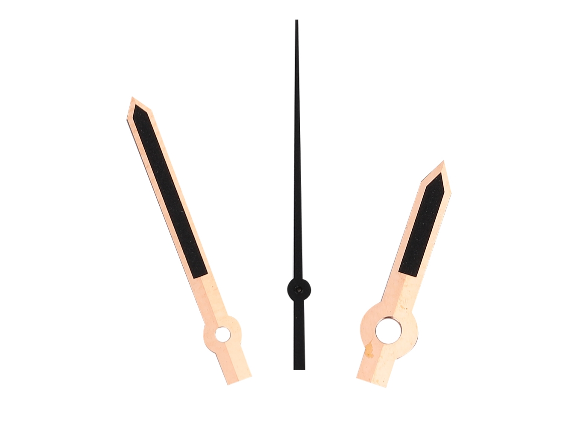 Agujas Para Reloj De Hombre M005 (hora, Minuto, Segundo) Compatibles Con Movimiento Eta2836, Oro Rosa.
