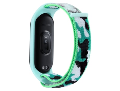 Correa de nailon ajustable para Xiaomi Mi Band 5/6/7 - verde oscuro