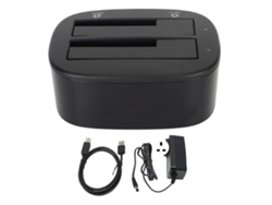 Estación De Acoplamiento Hdd Dual Bay Usb 3.0 A Sata Clonador Lector De Discos Duros 2.5 3.5 Pulgadas 8tb Uk Plug