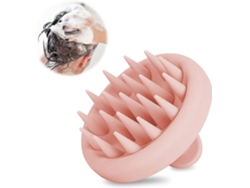 Cepillo Masaje Beige Silicona Para Cuero Cabelludo, Anti-caspa