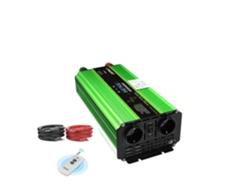 Inversor de onda sinusoidal pura, con control remoto, 6000 W de potencia máxima UE-A, DC12V-A