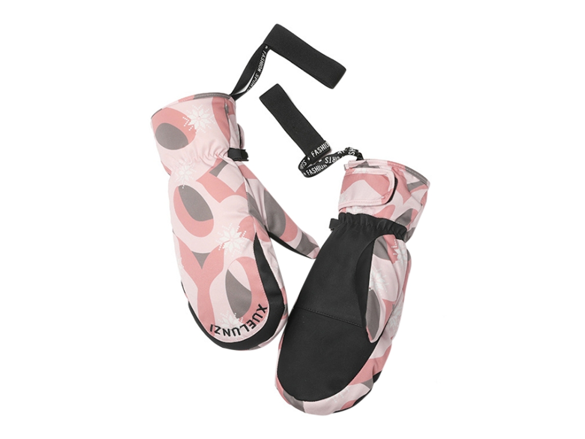 Luvas De Inverno Impermeáveis Antiderrapantes Abrasivas Com Forro De Pelúcia Para Ski E Ciclismo