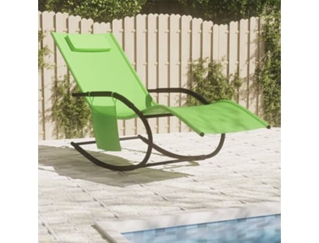 Tumbona VIDAXL Verde Tela (147x63x88 cm)