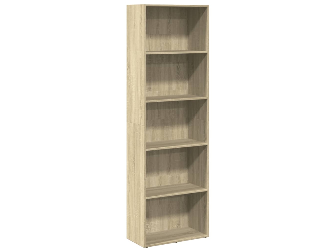 Estantería exclusiva de madera de roble Sonoma Maison, 60 x 30 x 189 cm