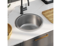 Lavavajillas de cocina con desagüe y sifón de acero inoxidable DKD HOME DECOR