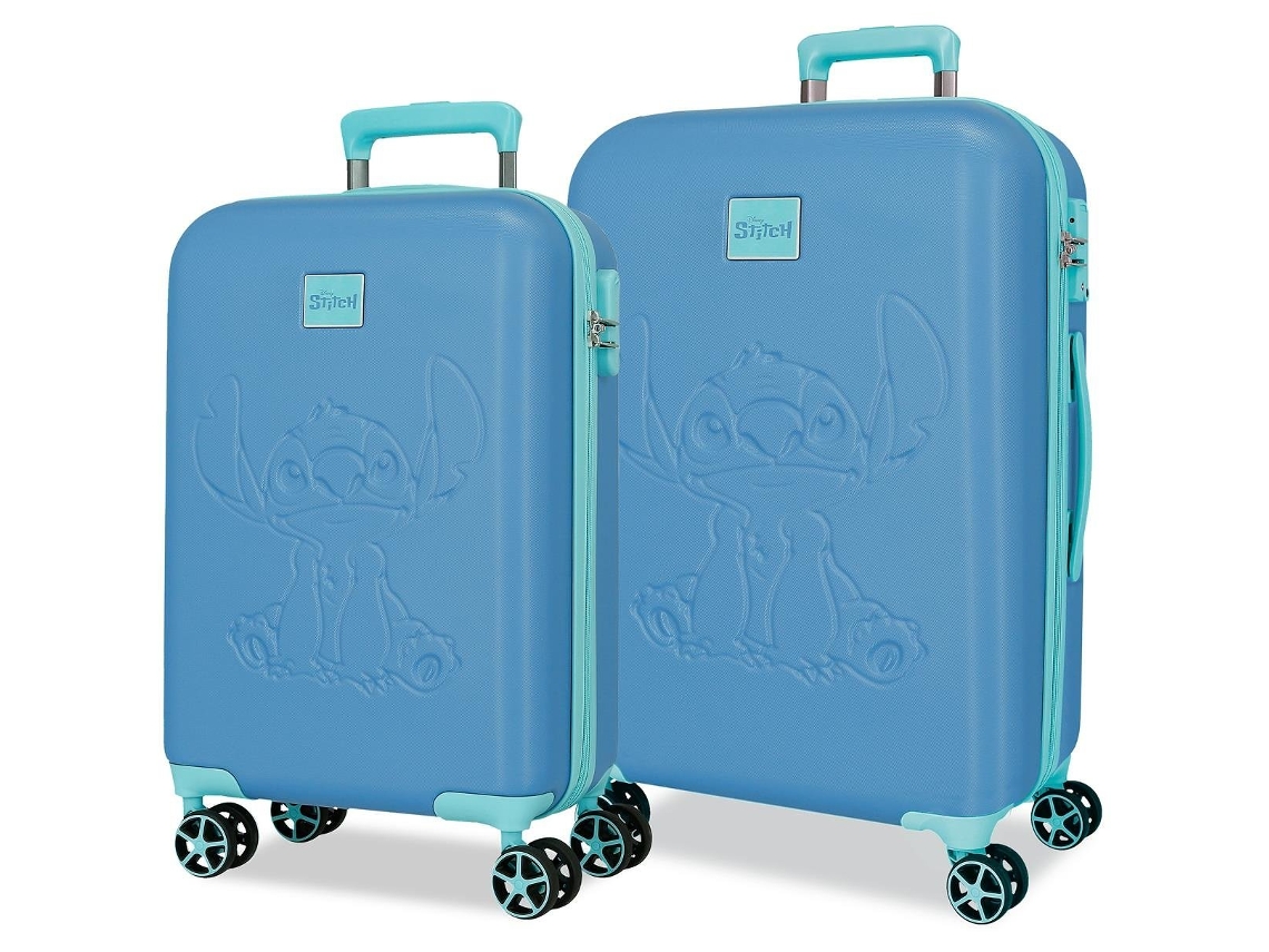 Disney Juego De Maletas Abs Travelling With Stitch Azul