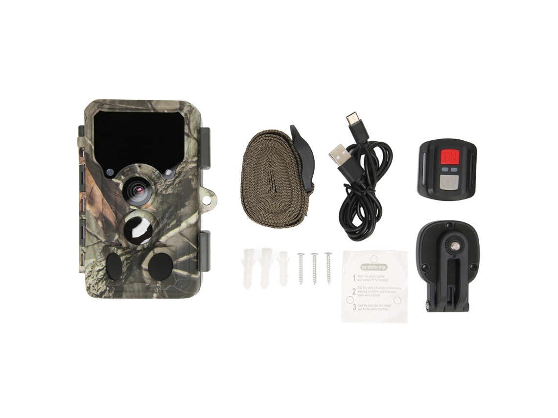 Cámara De Vida Silvestre Impermeable Al Aire Libre Ip65 Con Detección De Movimiento Full Hd Para Caza
