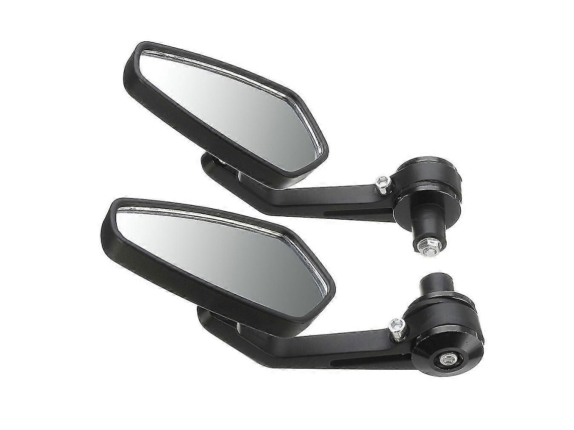 Espejos retrovisores para motocicleta, scooter y bicicleta eléctrica, fibra de carbono, convexos, 2 unidades.
