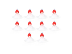 Mali 10pcs Bonecos Mini Natal Casinha Bonecas Conjunto Diy Cena Fotografia Props