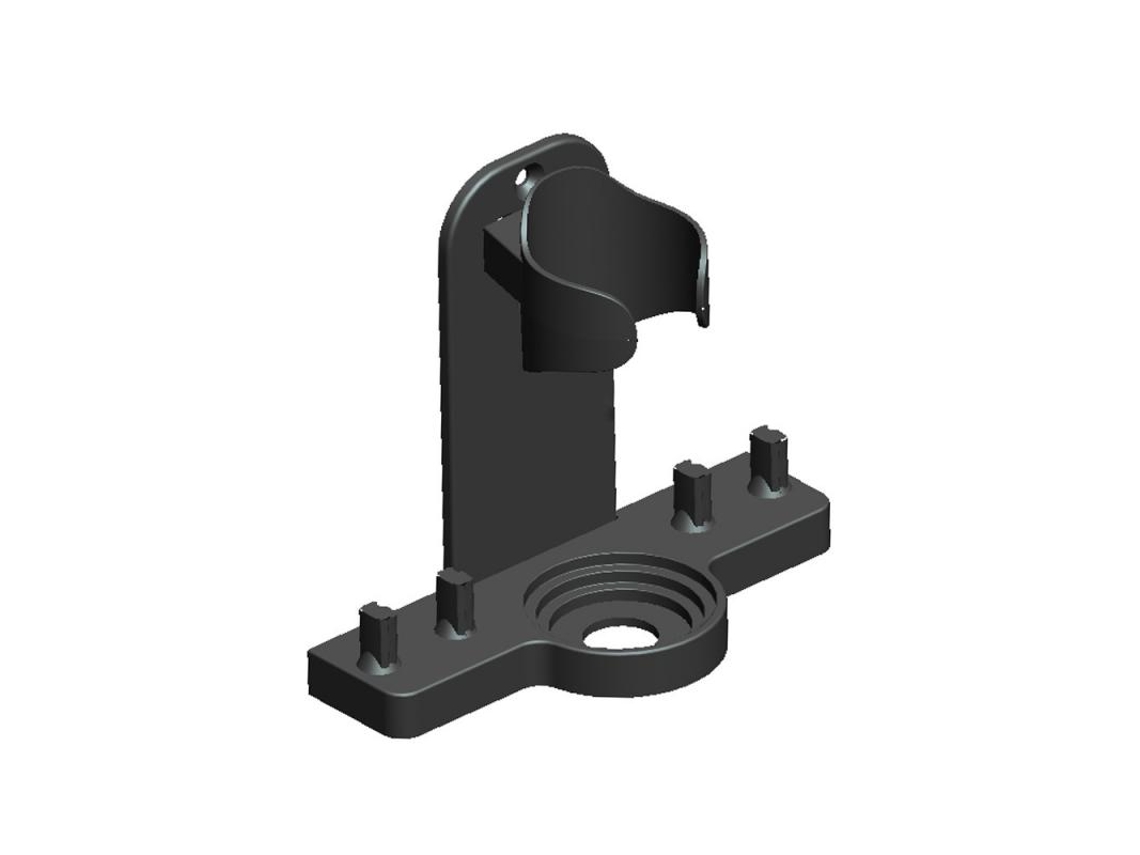 (negro) Portacepillos De Dientes Eléctrico De Pared, Drenable, Antideslizante, Para La Salud Bucal.