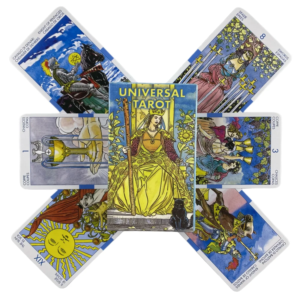 Tarô Dos Cavaleiros Universais - Jogo De Tabuleiro De Adivinhação Com 78 Cartas Oráculo (versão Em Inglês)