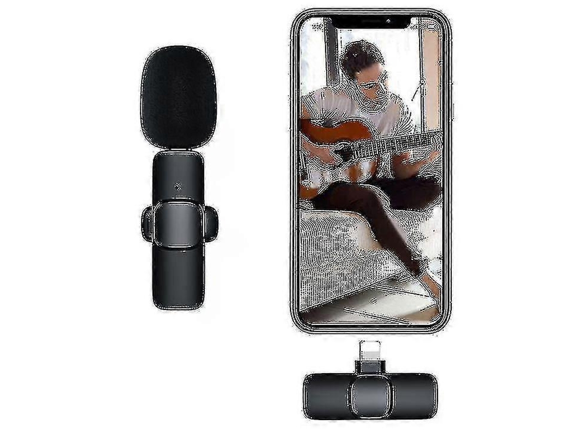 Micrófono de solapa inalámbrico con reducción de ruido para vlogs y transmisiones en vivo en TikTok Nostalgia88