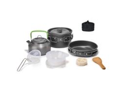 Juego De Utensilios De Cocina Portátiles Para Camping Y Senderismo Con Olla Y Sartén De Aluminio - Kit De Cocina Para Exteriores