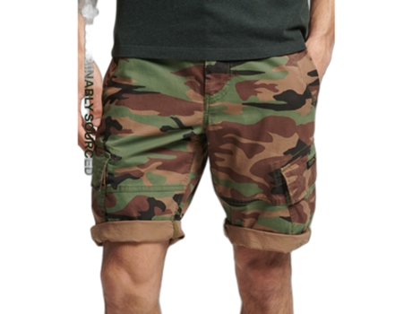 Pantalones Cortos SUPERDRY Hombre (32 - Multicolor)