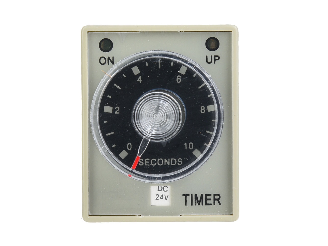 Relé De Tiempo 10s 8 Pines Timer Rail Din Para Automatización Industrial Sistema (dc24v)