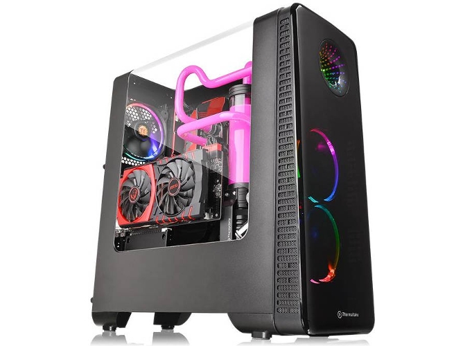 Caja PC THERMALTAKE View 28 RGB (ATX Mid Tower - Negro)